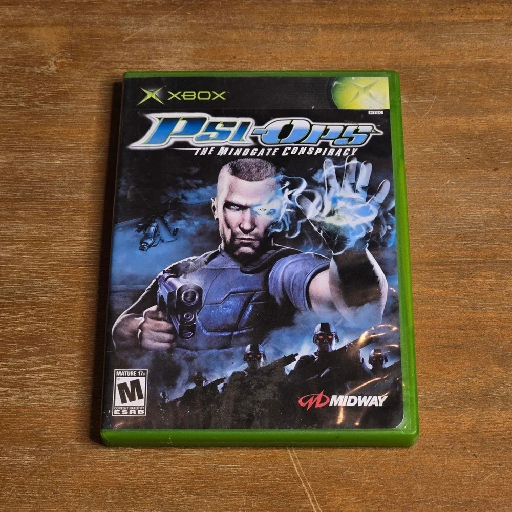 Midway Psi-Ops The‎ Mindgate Conspiracy Xbox Good Original Case